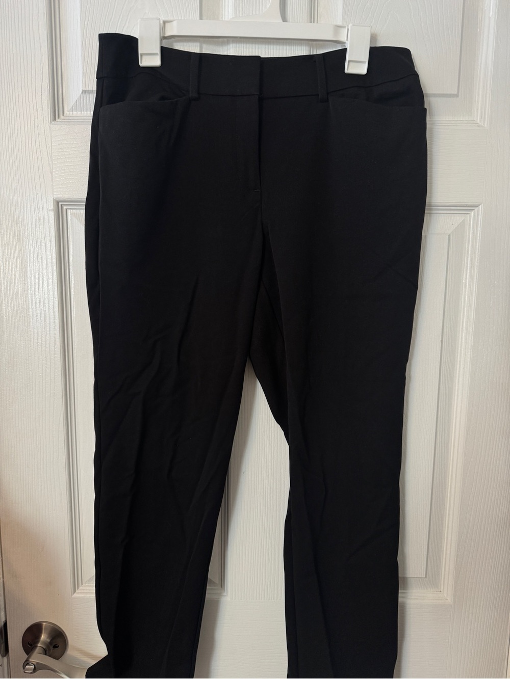 Ann Taylor Black Straight-Leg Dress Pants